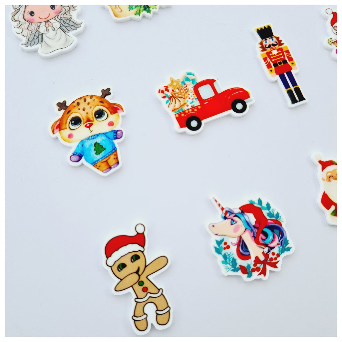 1 x Christmas Planar Resin Embellishments (12 different characters)