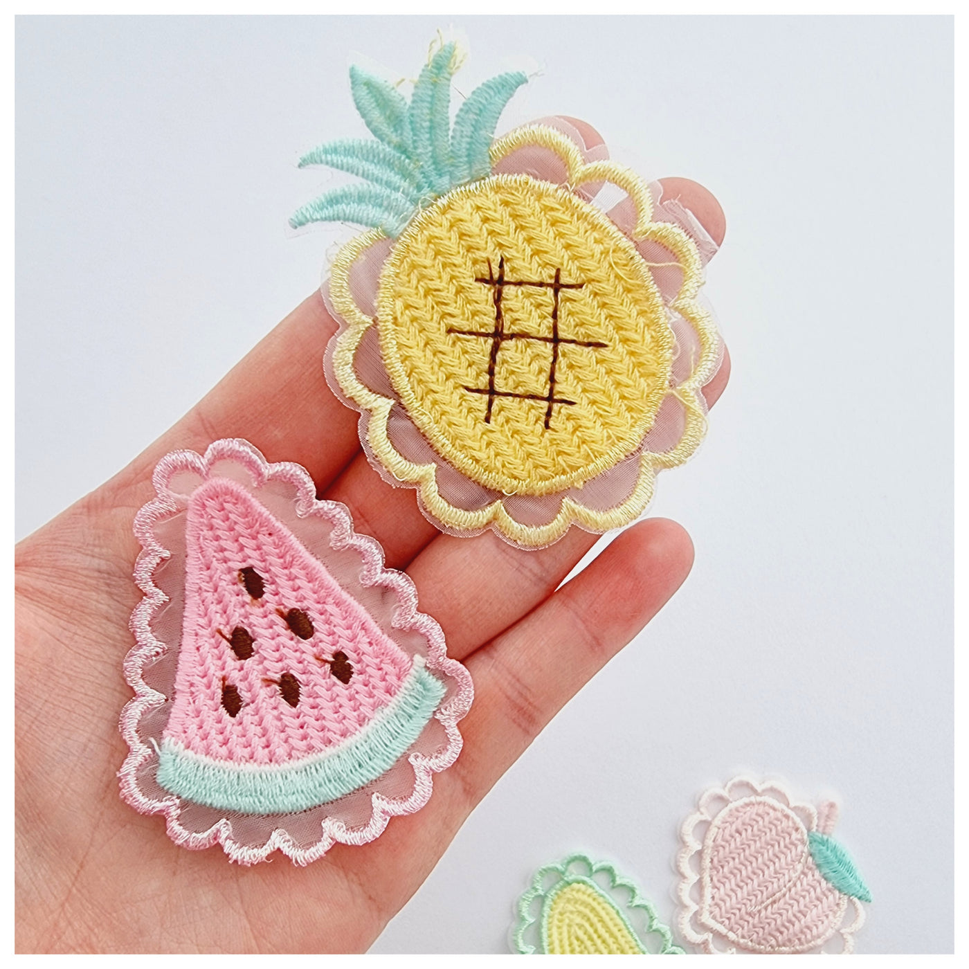 1 x Embroided Fruit Applique (4 options)