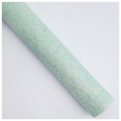 A4 Sheet of Mint Crystal Crush Chunky Glitter