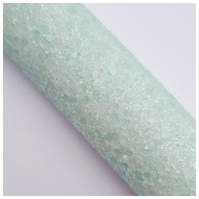 A4 Sheet of Mint Crystal Crush Chunky Glitter