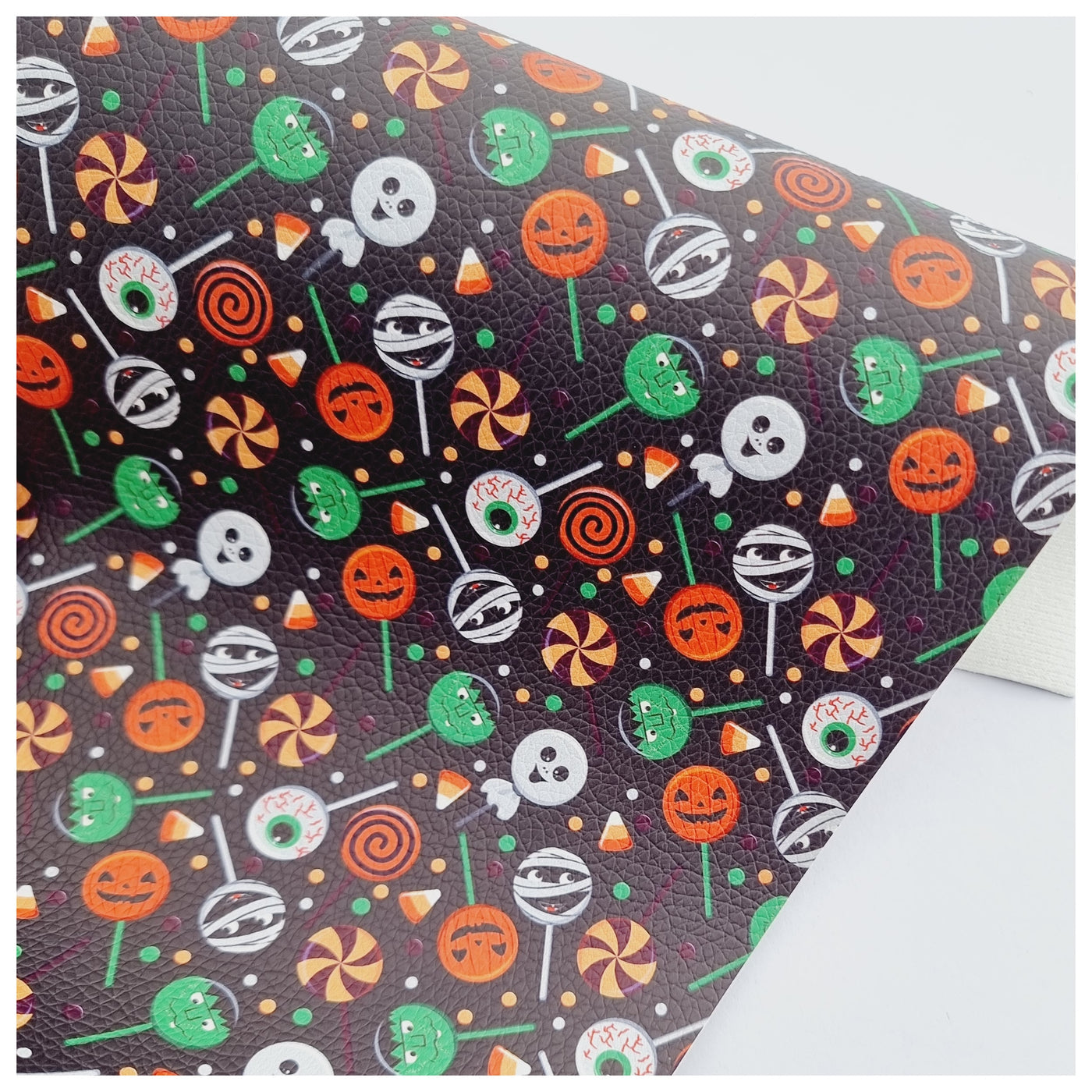 A4 Sheet of Halloween Pops Litchi Leather