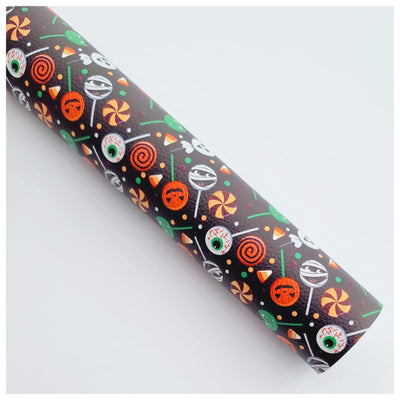 A4 Sheet of Halloween Pops Litchi Leather
