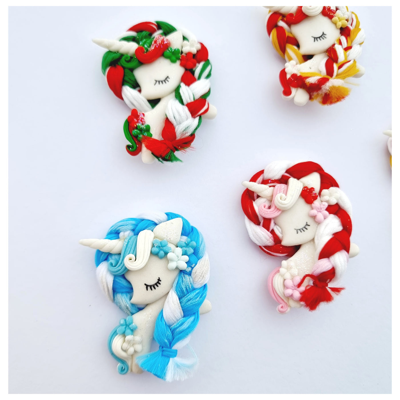 Whimsical Unicorn Clay Figure (5 variants)