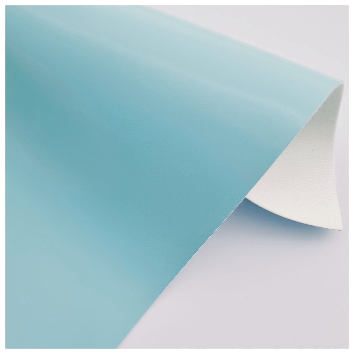 A4 Sheet of Baby Blue Patent Faux Leather