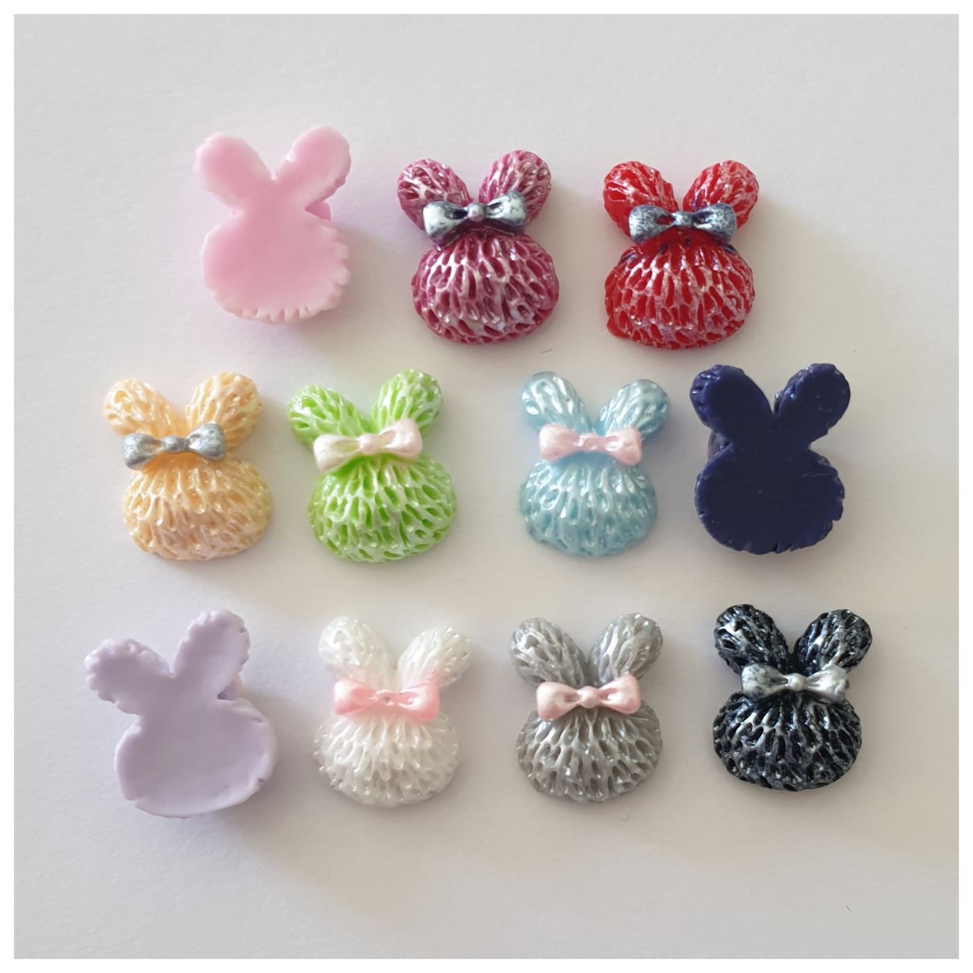 5 x Teeny Tiny Bunny Embellishments
