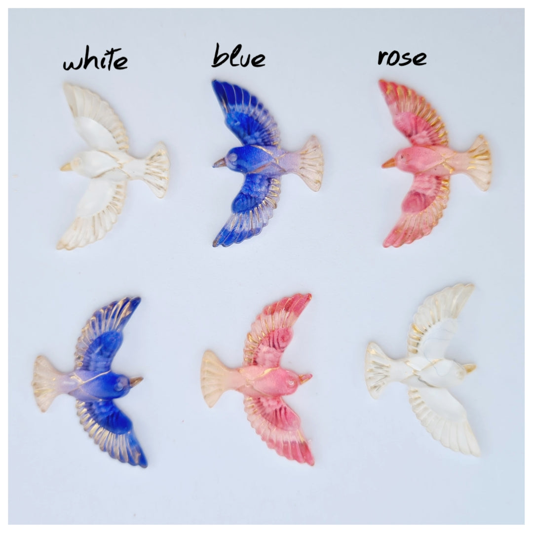 5 x Birds Embellishments
