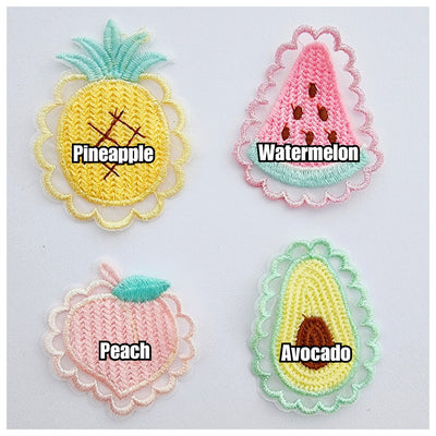 1 x Embroided Fruit Applique (4 options)